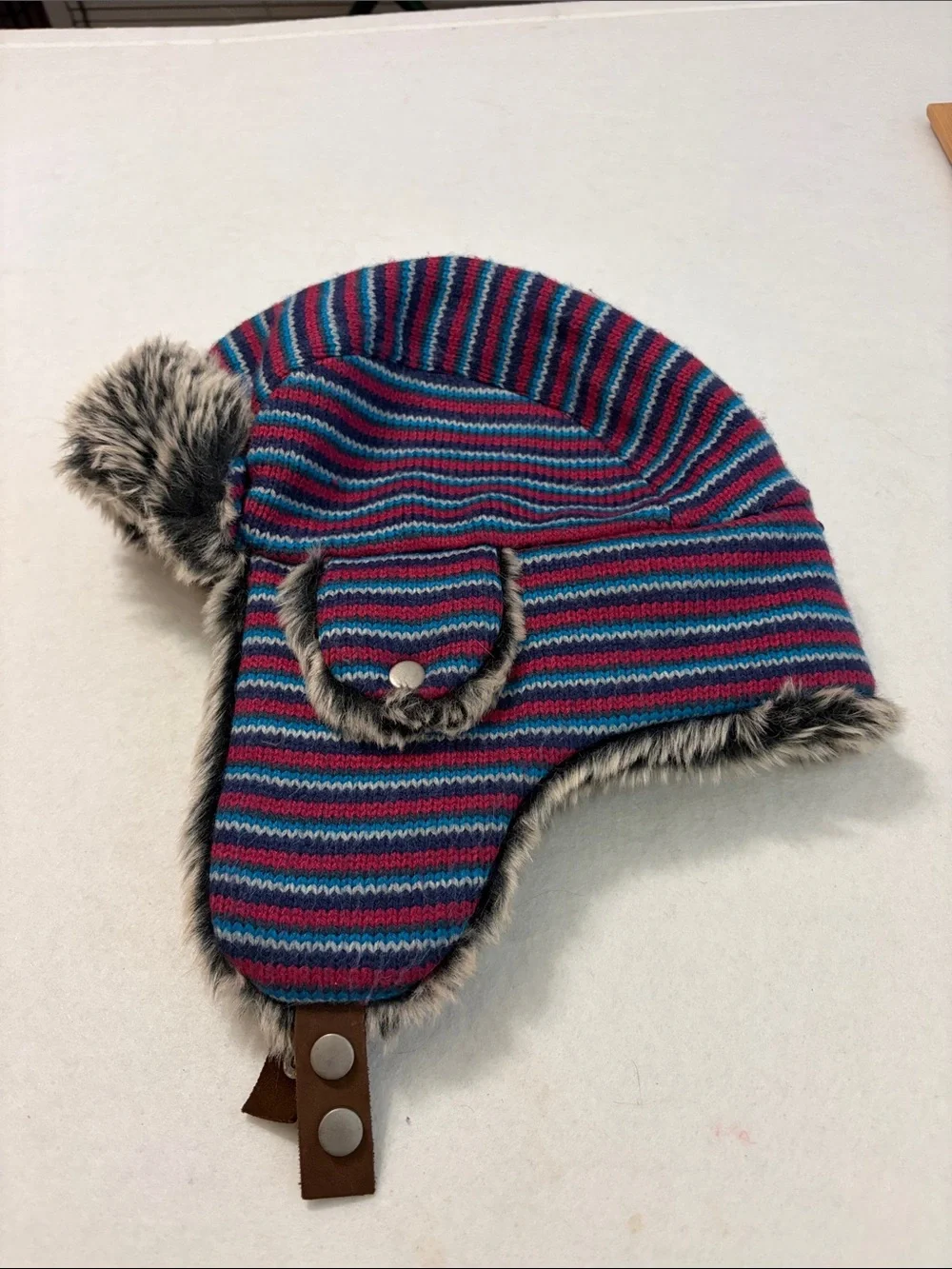 Pistil Elmer Fudd/ Trapper hat with fur trim